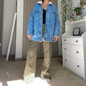 Sherpa denim jacket